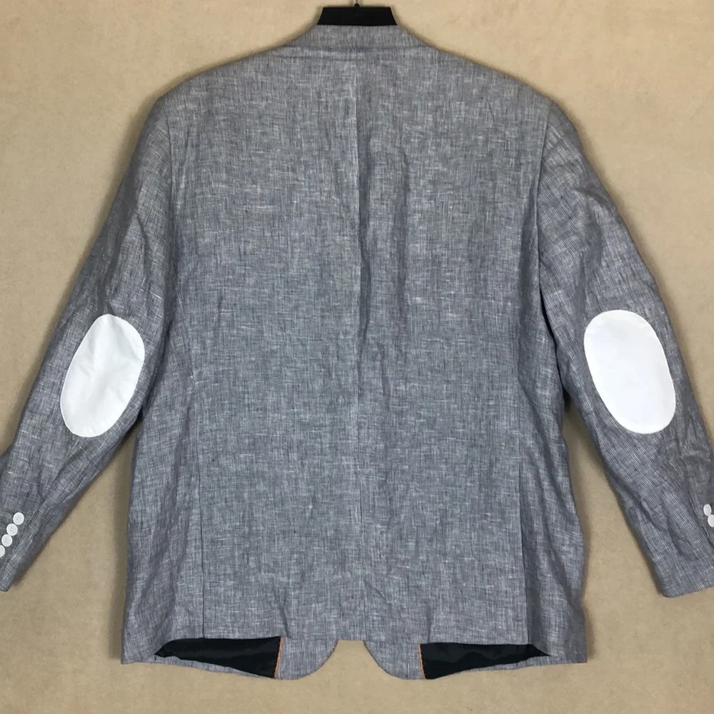 Vitarelli Italy 100%‎ Linen Button Long Sleeve Blazer Men’s size 48R